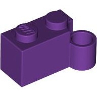 Lego kostka (kostička) 1x4 s pantem, purpurová (4184091)